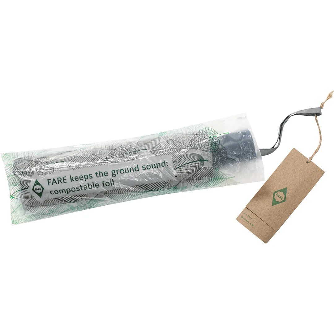 Taschenschirm ÖkoBrella, Ø 98 cm, Länge 27 cm, naturweiß wS – Bild 6