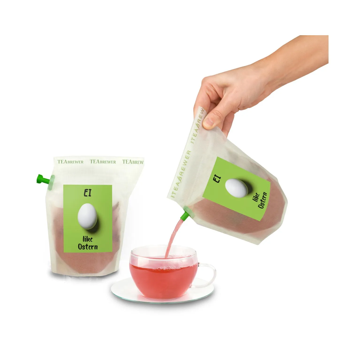 Geschenkartikel / Präsentartikel: Oster-Tee, Tasty Berry, weiß – Bild 4