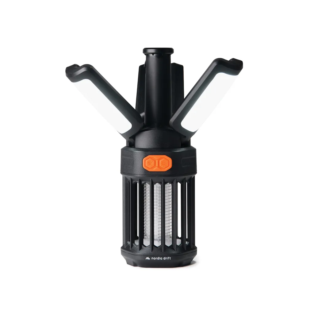 Nordic Drift Titan tragbare Campinglampe mit Mückenschutz, schwarz – Bild 3