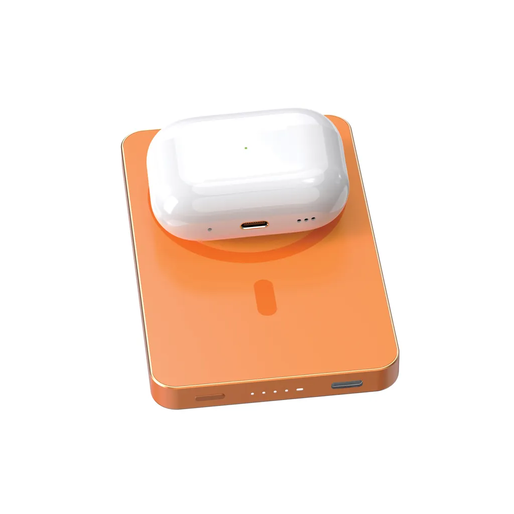 Urban Vitamin Marin 5.000mAh magnet. 15W Wireless Powerbank, orange – Bild 8