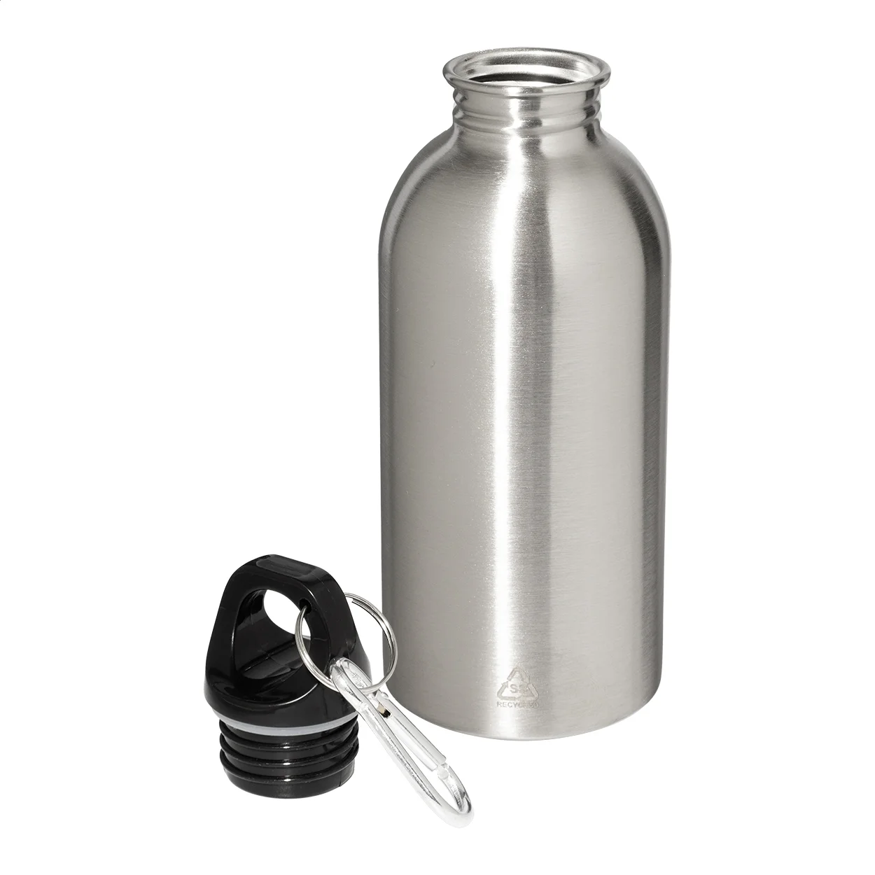 Flasche Ressuto aus recyceltem Edelstahl, silber – Bild 2
