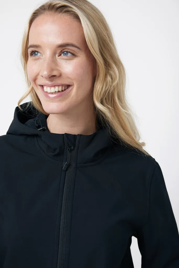 IQONIQ Makalu Damen Softshelljacke aus recyceltem Polyester, schwarz – Bild 8