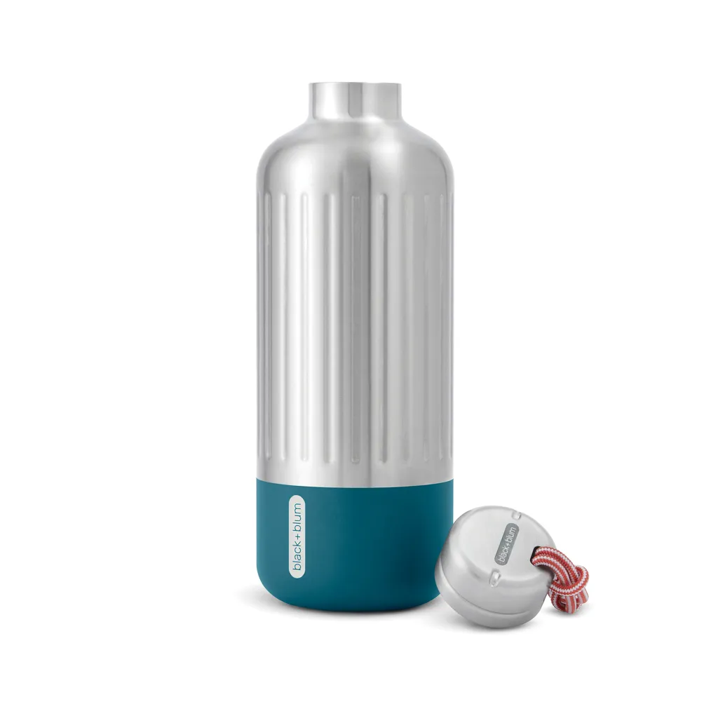 Black+Blum Explorer isolierte Wasserflasche groß, 850ml, turkis – Bild 2