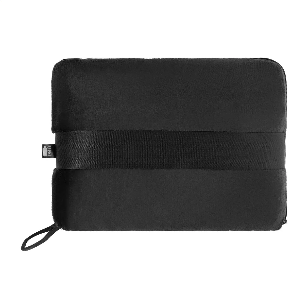 2in1 Reisedecke und -kissen Napwrap, schwarz – Bild 2