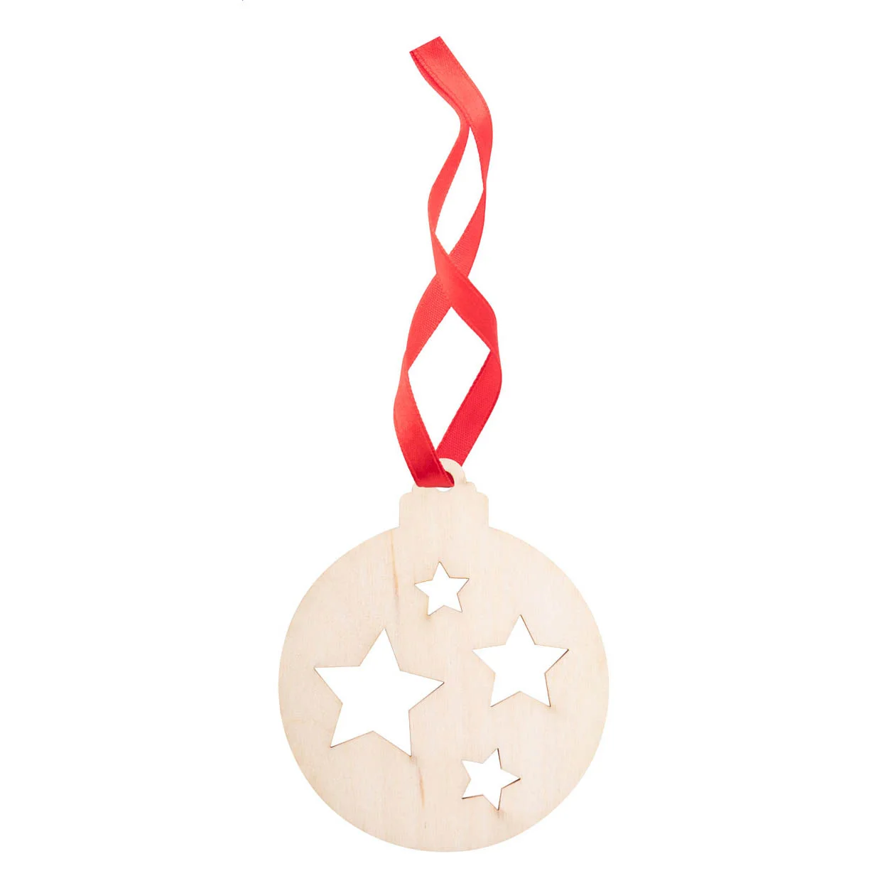 Weihnachtskarte TreeCard, Stern, natur – Bild 2