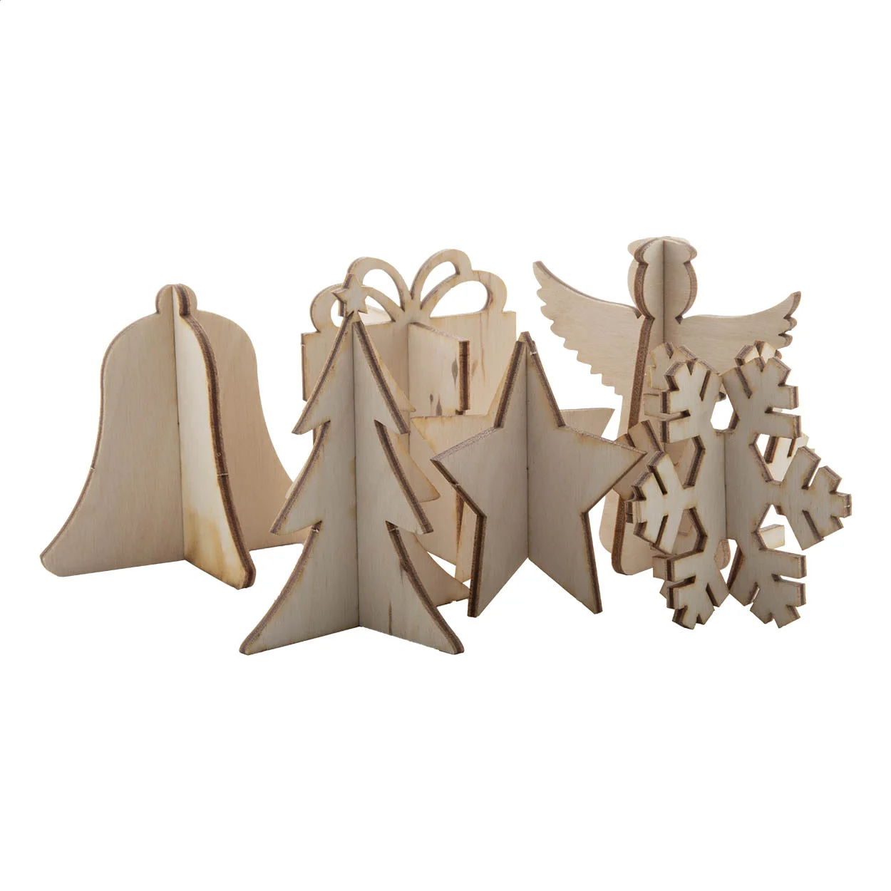 Weihnachtskarte CreaX, Tannenbaum, natur – Bild 4