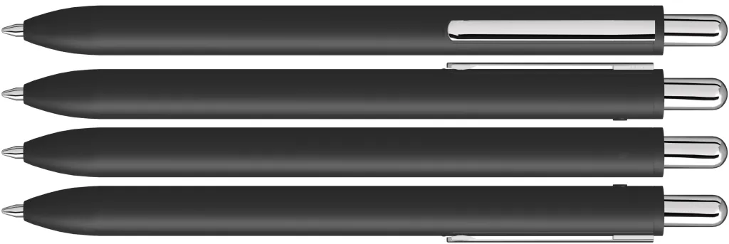 AERO Druckkugelschreiber schwarz, schwarz – Bild 2