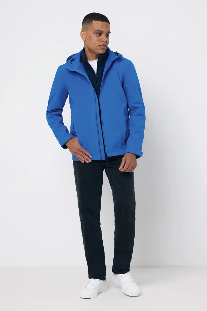 IQONIQ Makalu Herren Softshelljacke aus recyceltem Polyester, Königsblau – Bild 5