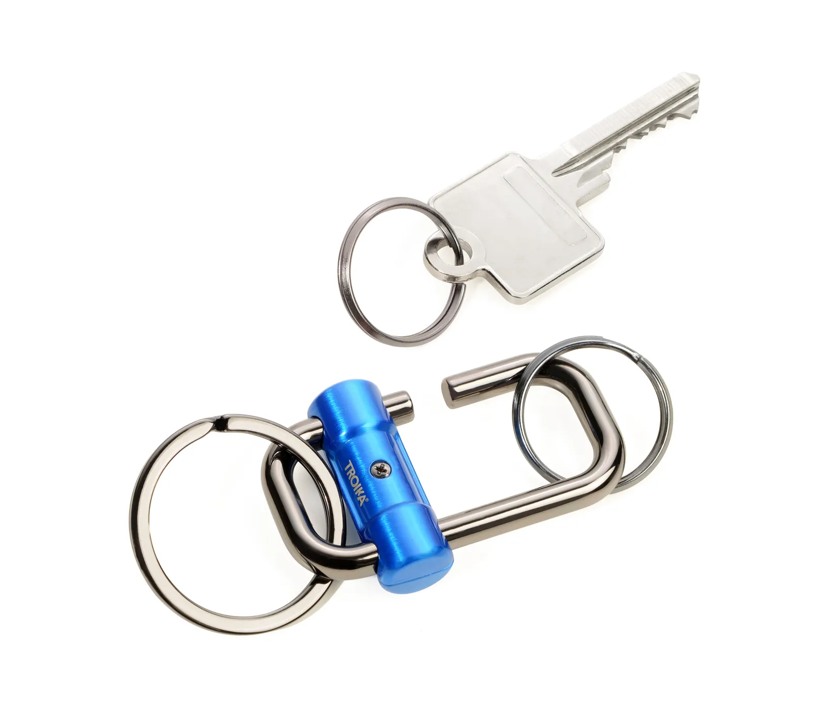 Schlüsselanhänger 2-WAY KEY blau/gunmetal, blau/gunmetal – Bild 5