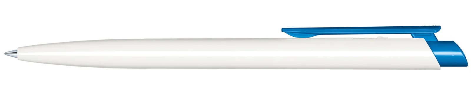 Dart Polished Basic Druckkugelschreiber, Weiß - Blau 2935 – Bild 4
