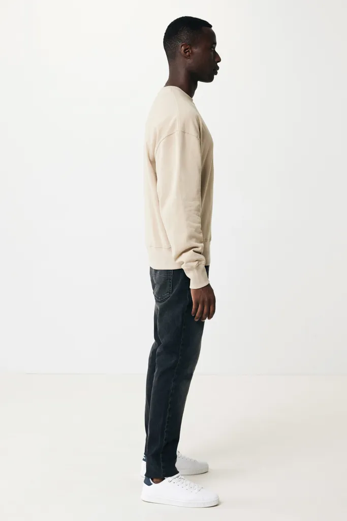 IQONIQ Kruger Relax-Rundhals-Sweater aus recycelt. Baumwolle, desert – Bild 6
