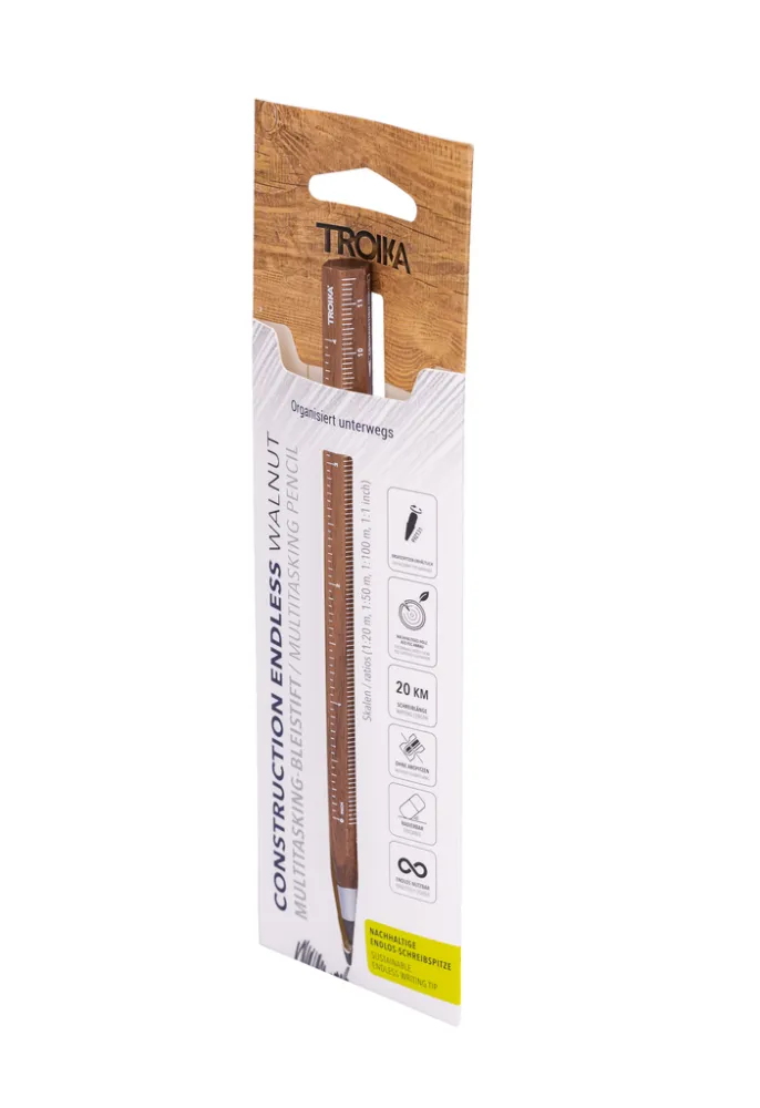 Multitasking-Bleistift CONSTRUCTION ENDLESS WALNUT braun, braun – Bild 6