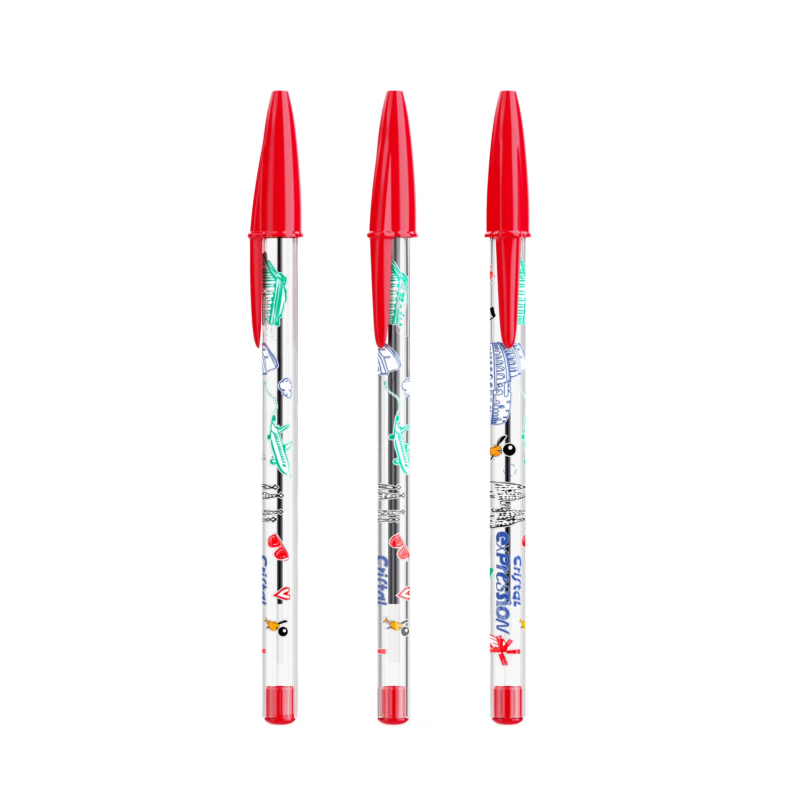 BIC® Cristal® Expression, Rot / Rote Tinte – Bild 2
