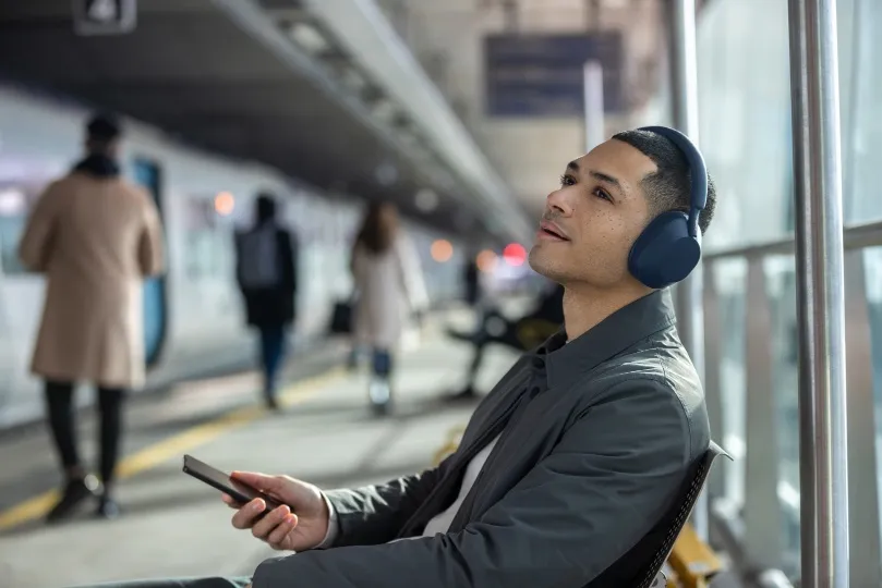 SONY WH-1000XM5 Kabelloser Kopfhörer mit Geräuschunterdrückung, Mitternachtsblau – Bild 3
