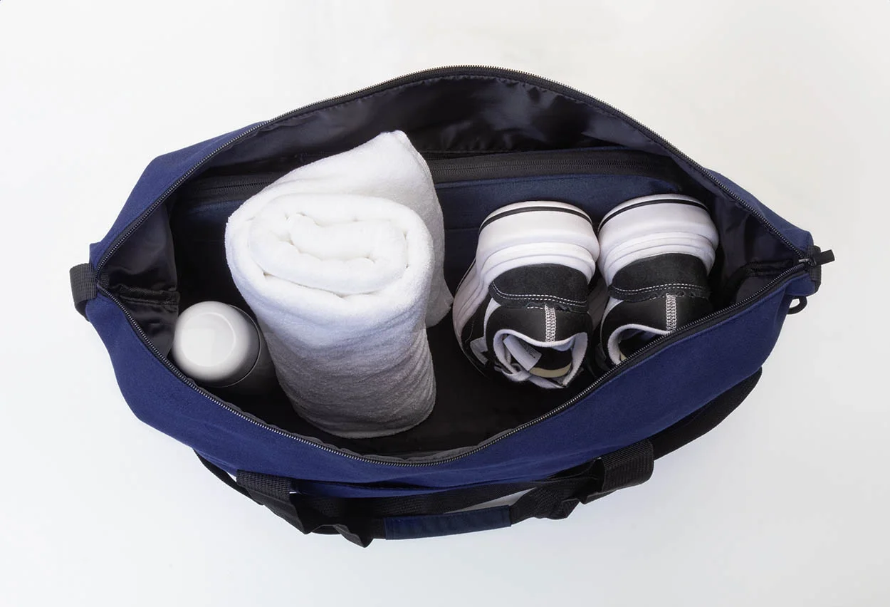 Recycelten Canvas Reisetasche Rebyss Travel, dunkelblau – Bild 11