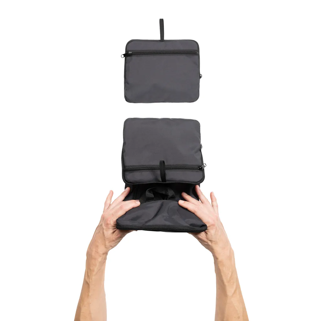 Dillon AWARE™ RPET faltbarer klassischer Rucksack, schwarz – Bild 6