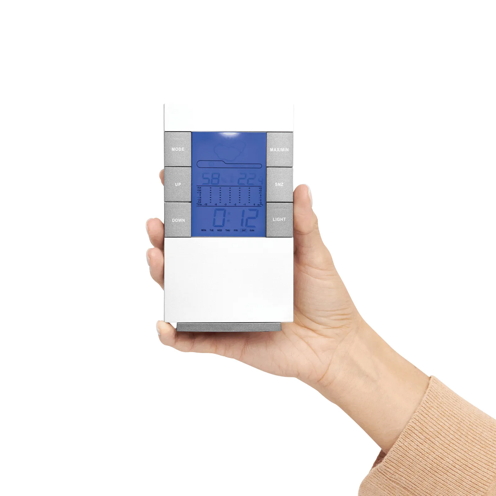 SUNNY TIMES - Wetterstation grau, silber, grau, silber – Bild 6