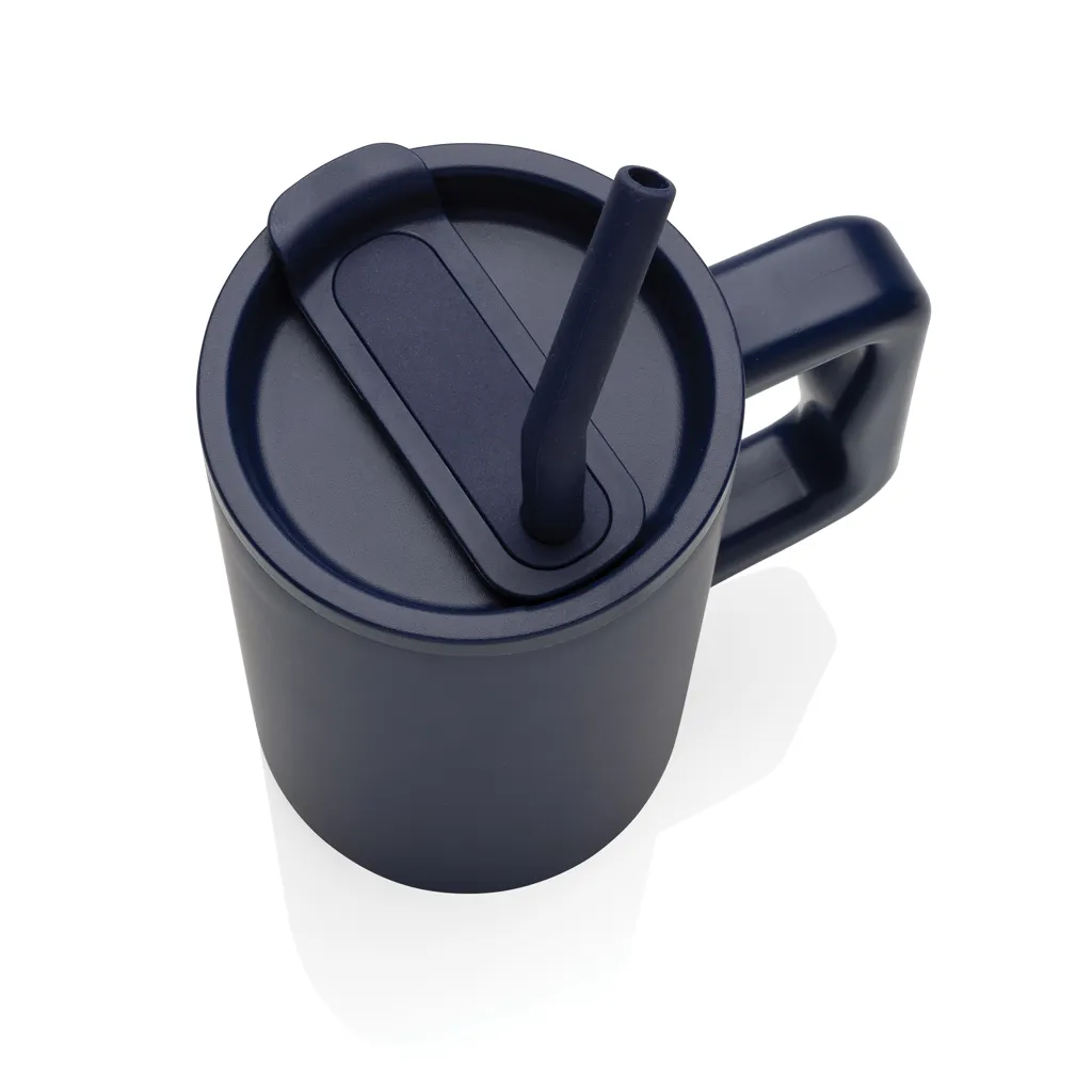 Cube Becher aus RCS recyceltem Stahl 800ml, navy blau – Bild 6