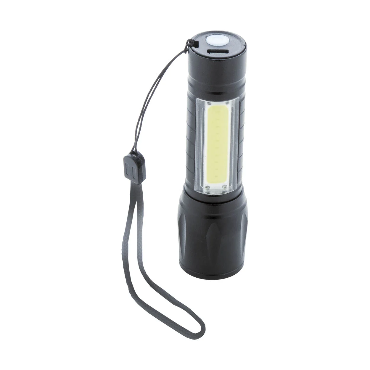 Akku-Taschenlampe Chargelight Zoom, schwarz – Bild 2