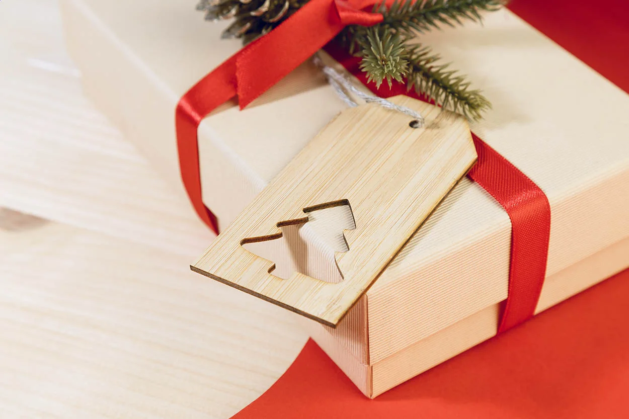 Geschenkanhänger BamTag, Stern, natur – Bild 4