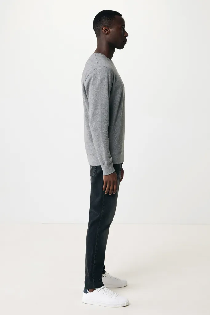 IQONIQ Etosha Lightweight Sweater aus recycelter Baumwolle, light heather anthracite – Bild 6