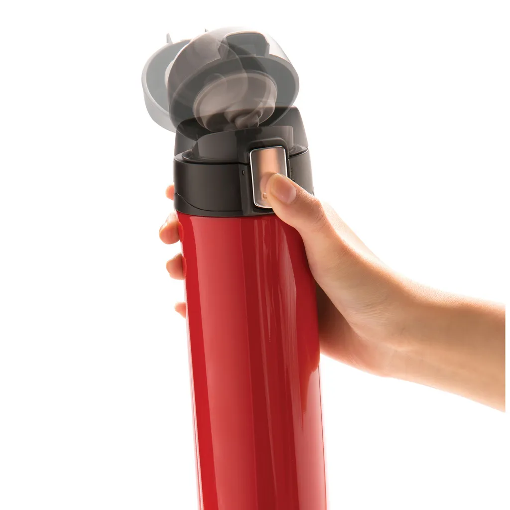Easy Lock Vakuum-Flasche aus RCS recyceltem Stahl, rot – Bild 9