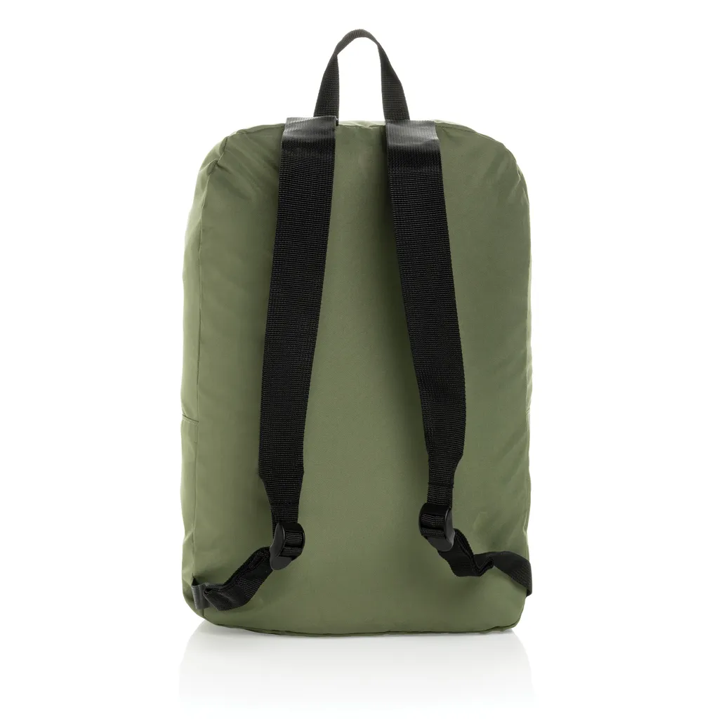 Dillon AWARE™ RPET faltbarer klassischer Rucksack, grün – Bild 4
