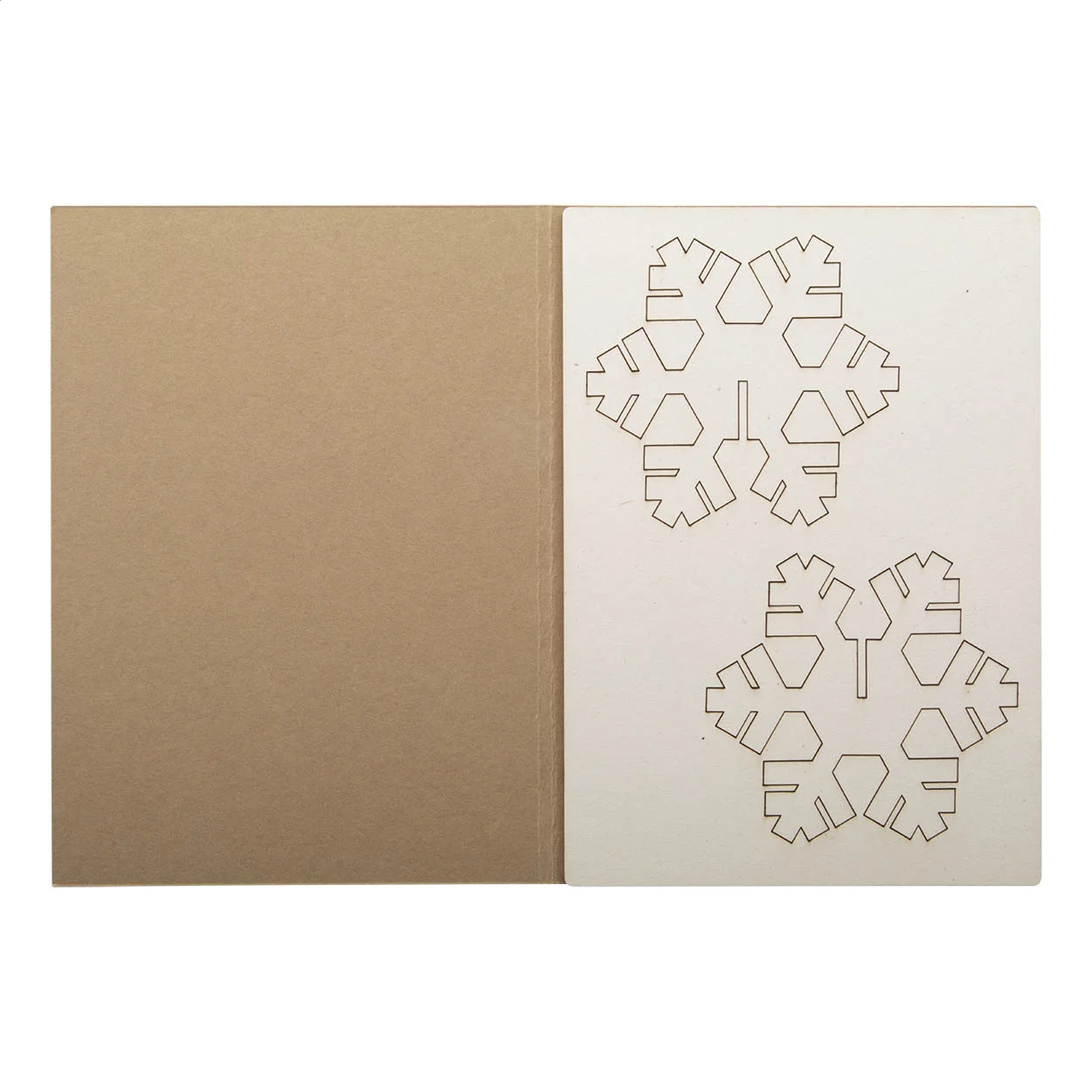 Weihnachtskarte Creax Kraft, Tannenbaum, natur – Bild 2