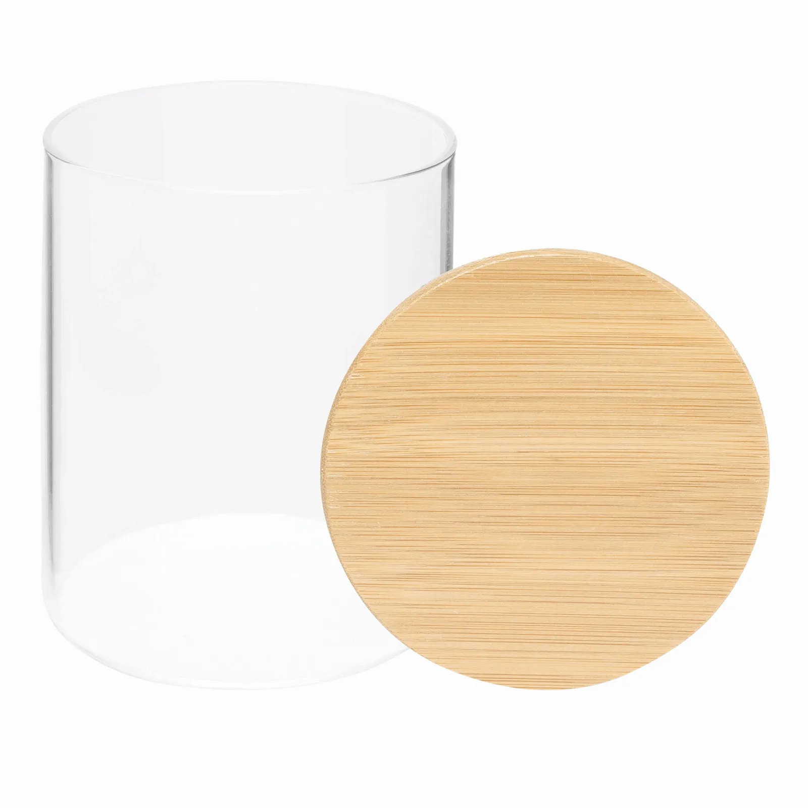 MECOZI STORAGE S - Glas-Vorratsdose, Füllmenge ca. 450 ml braun, transparent, braun, transparent – Bild 3