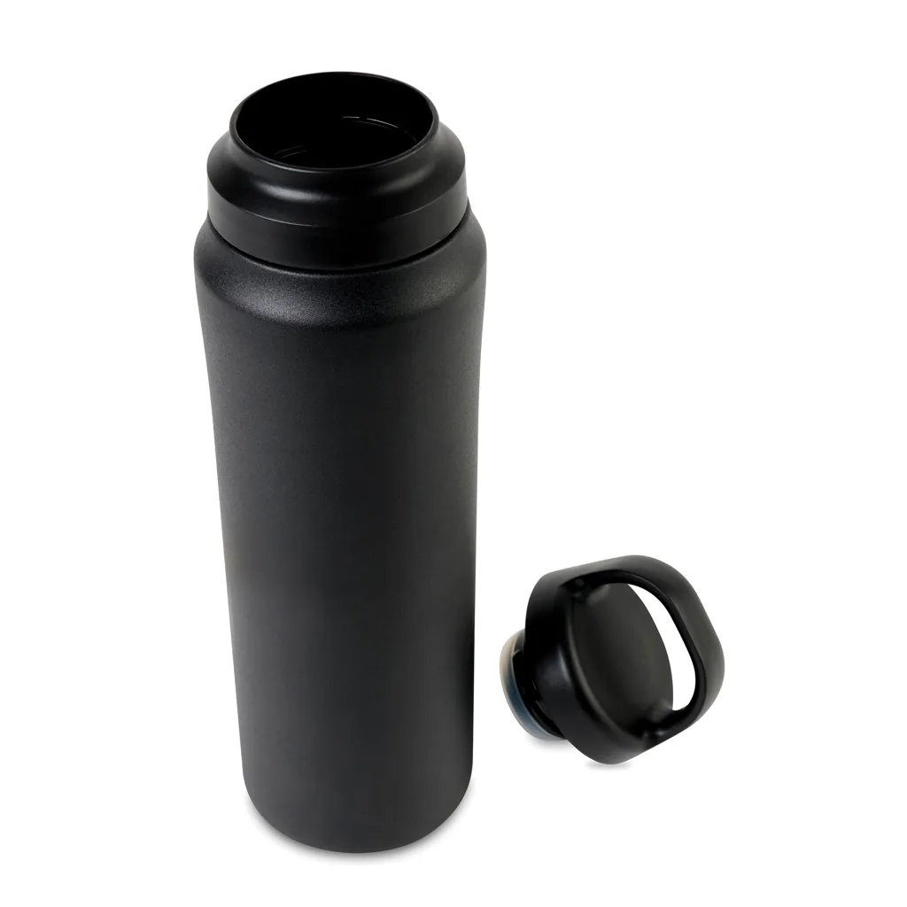 Aviana™ Rowan RCS recycelte Wasserflasche 470ml, schwarz – Bild 2