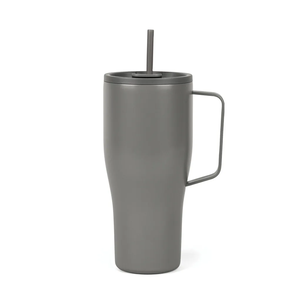 VINGA Eos Voyager 800ml Flasche aus RCS rec. Stainless-Steel, grau – Bild 3