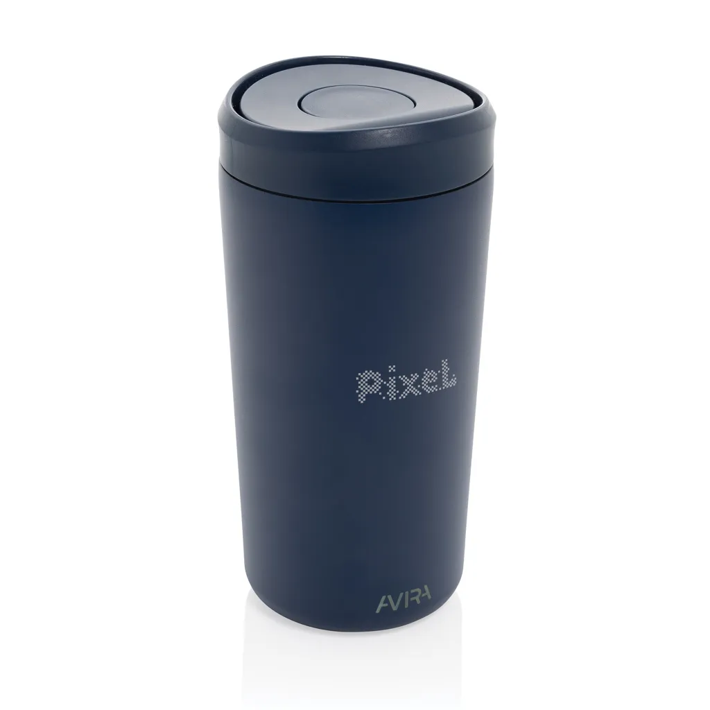 Avira Alix Klickbecher aus RCS rec. Stahl 400ml, navy blau – Bild 7