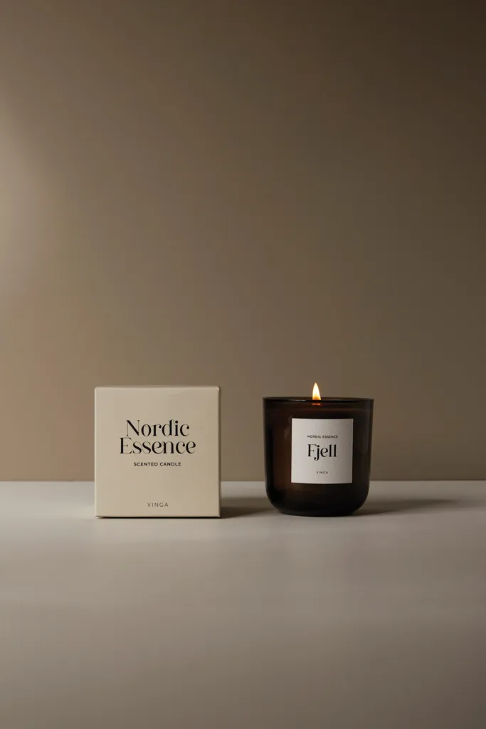 Nordic Essence Duftkerze groß, off white – Bild 4