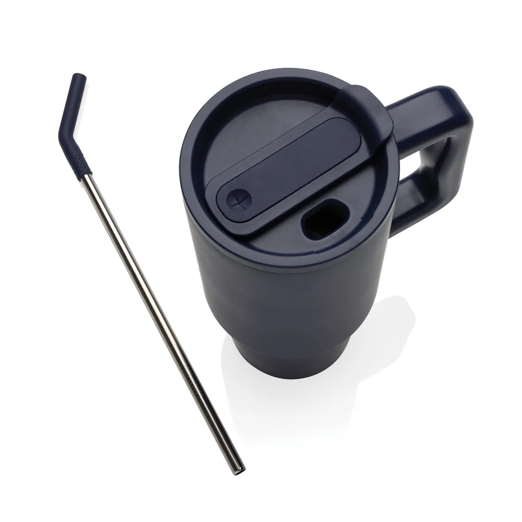 Embrace Deluxe Becher aus RCS recyceltem Edelstahl 900ml, navy blau – Bild 3