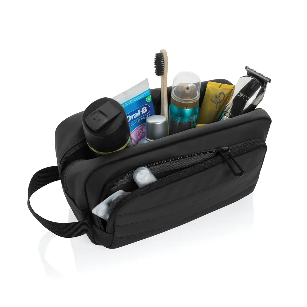 Armond AWARE™ RPET Kosmetiktasche, schwarz – Bild 6