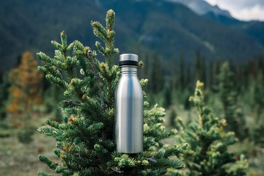 Deluxe Wasserflasche aus RCS recyceltem Stainless-Steel, silber – Bild 7