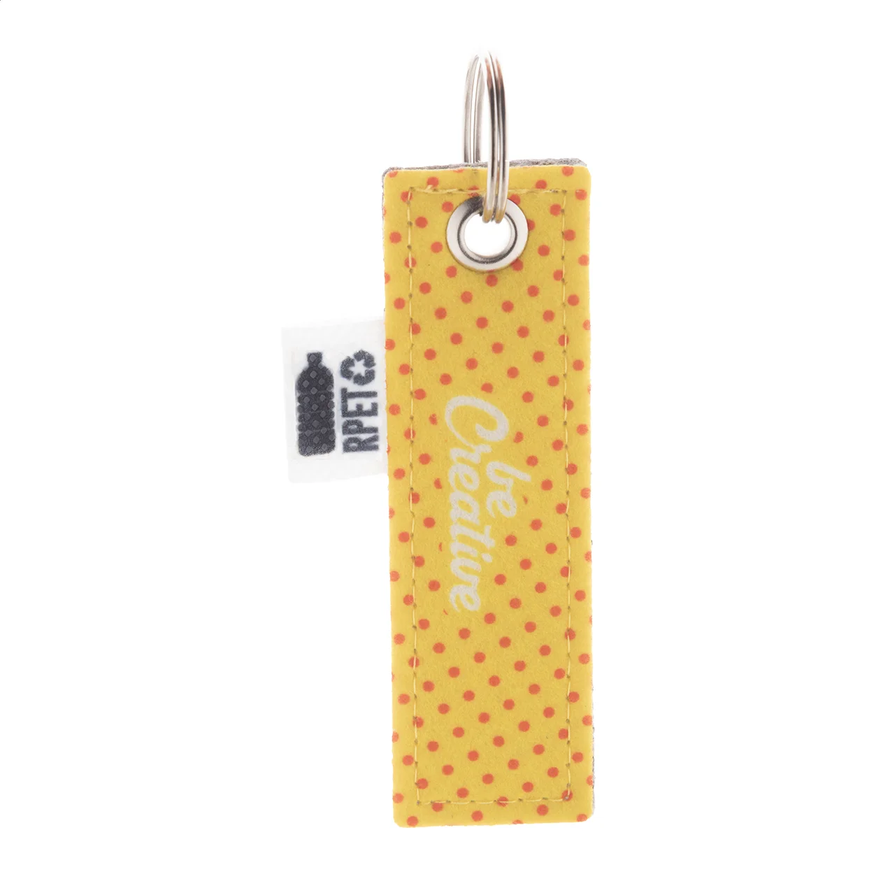 Individueller Schlüsselanhänger CreaFelt Key A, weiß, grau – Bild 6