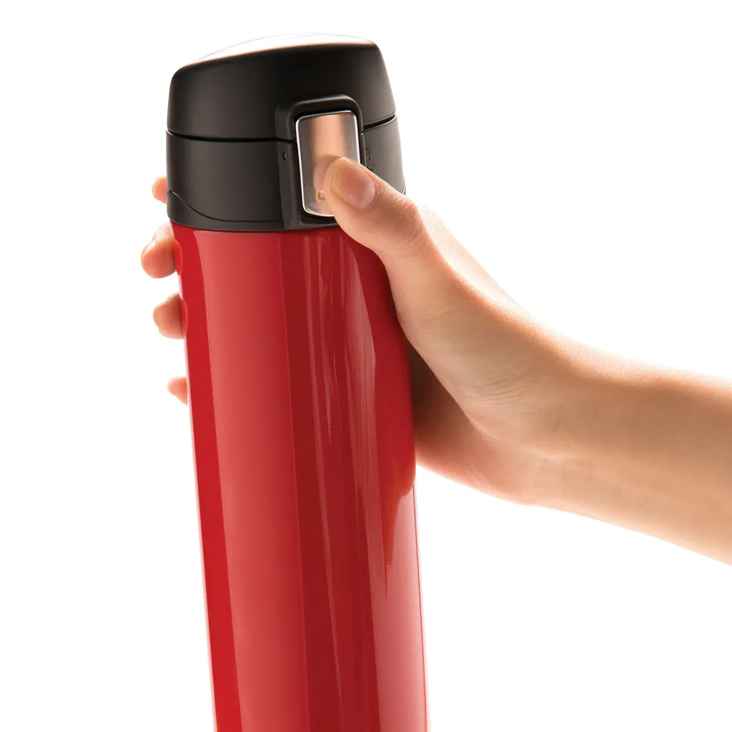 Easy Lock Vakuum-Flasche aus RCS recyceltem Stahl, rot – Bild 8