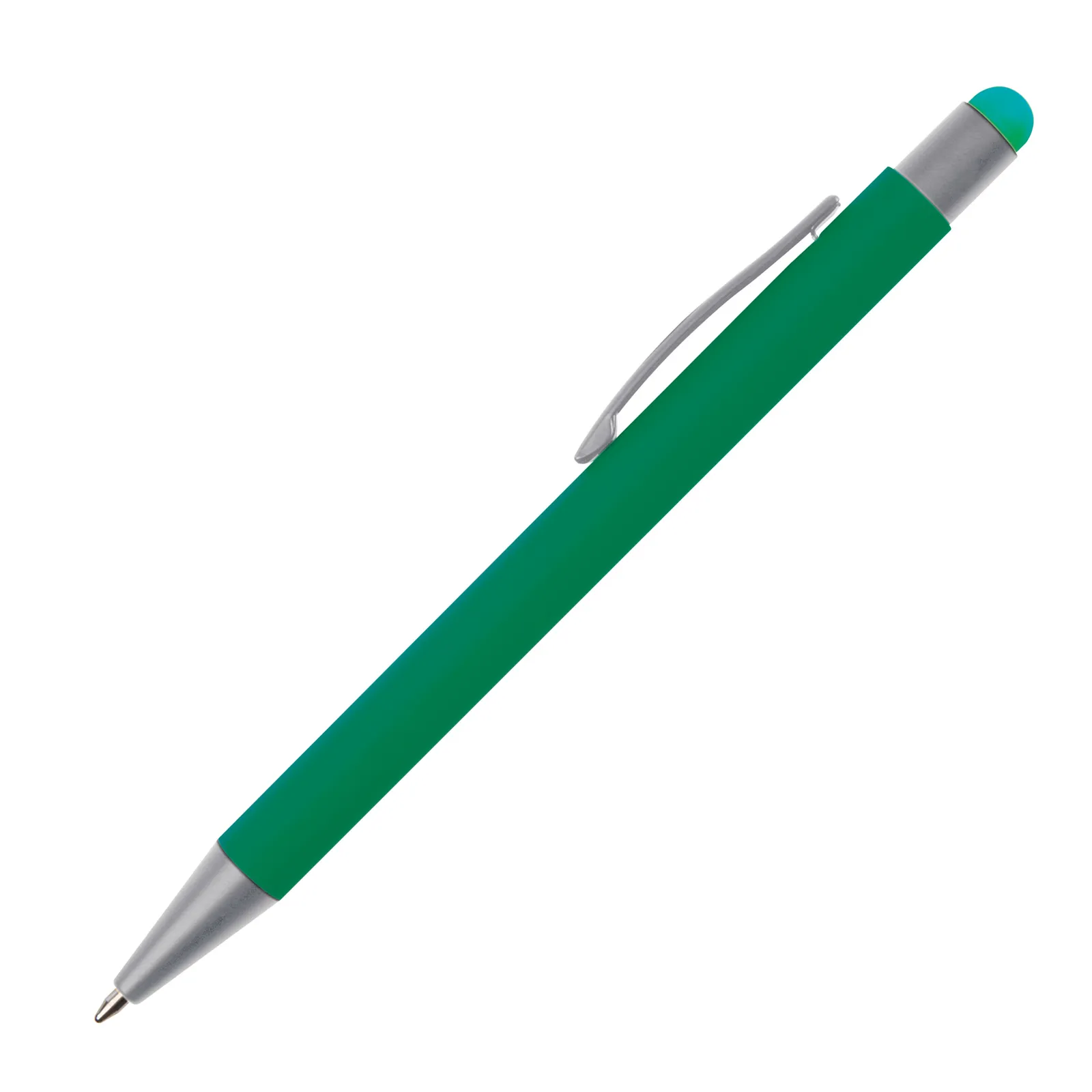 Metall Kugelschreiber mit Touch-Pen Rio, grün – Bild 2
