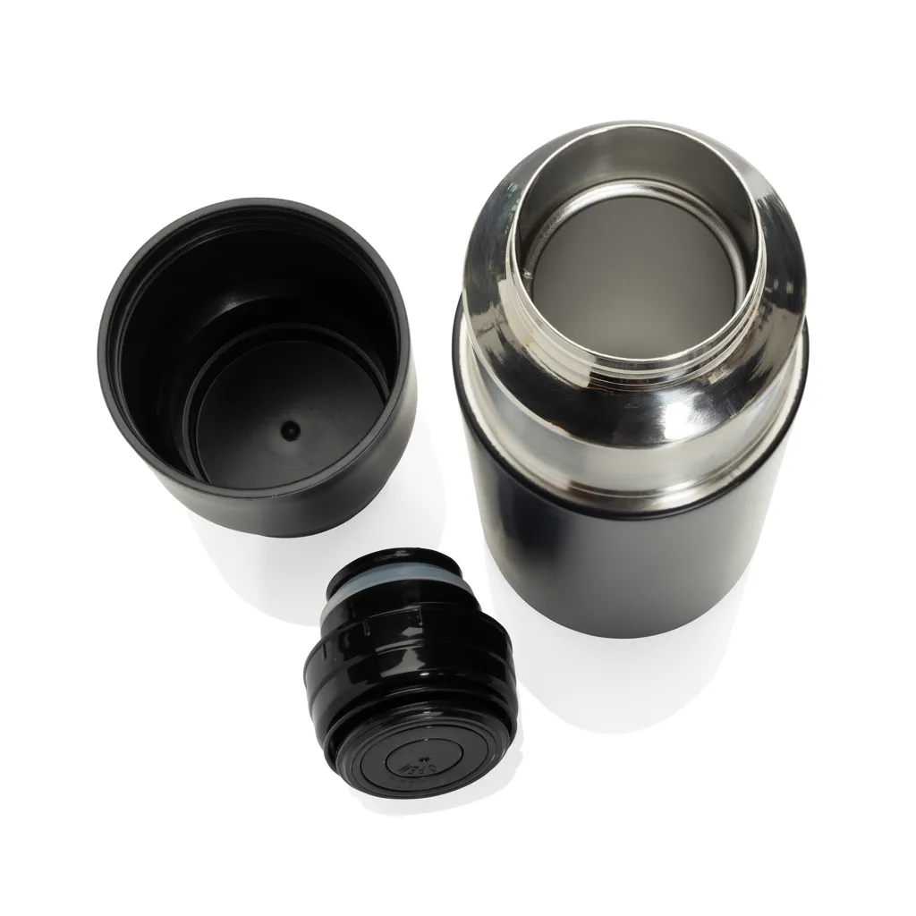 Thermocup RCS – recycelte Thermosflasche mit Becher, 500ml, schwarz – Bild 4