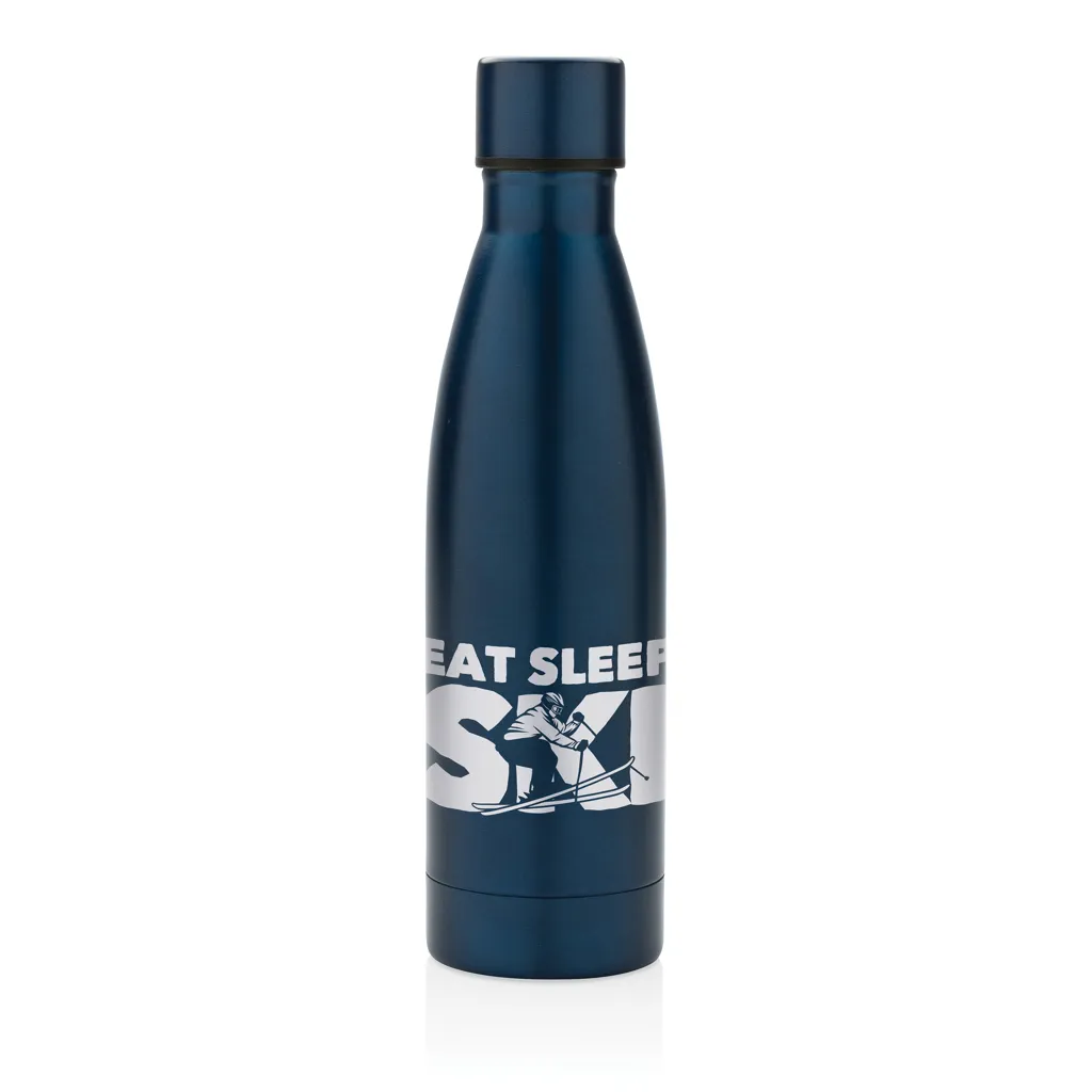RCS recycelte Stainless Steel Solid Vakuum-Flasche, navy blau – Bild 6