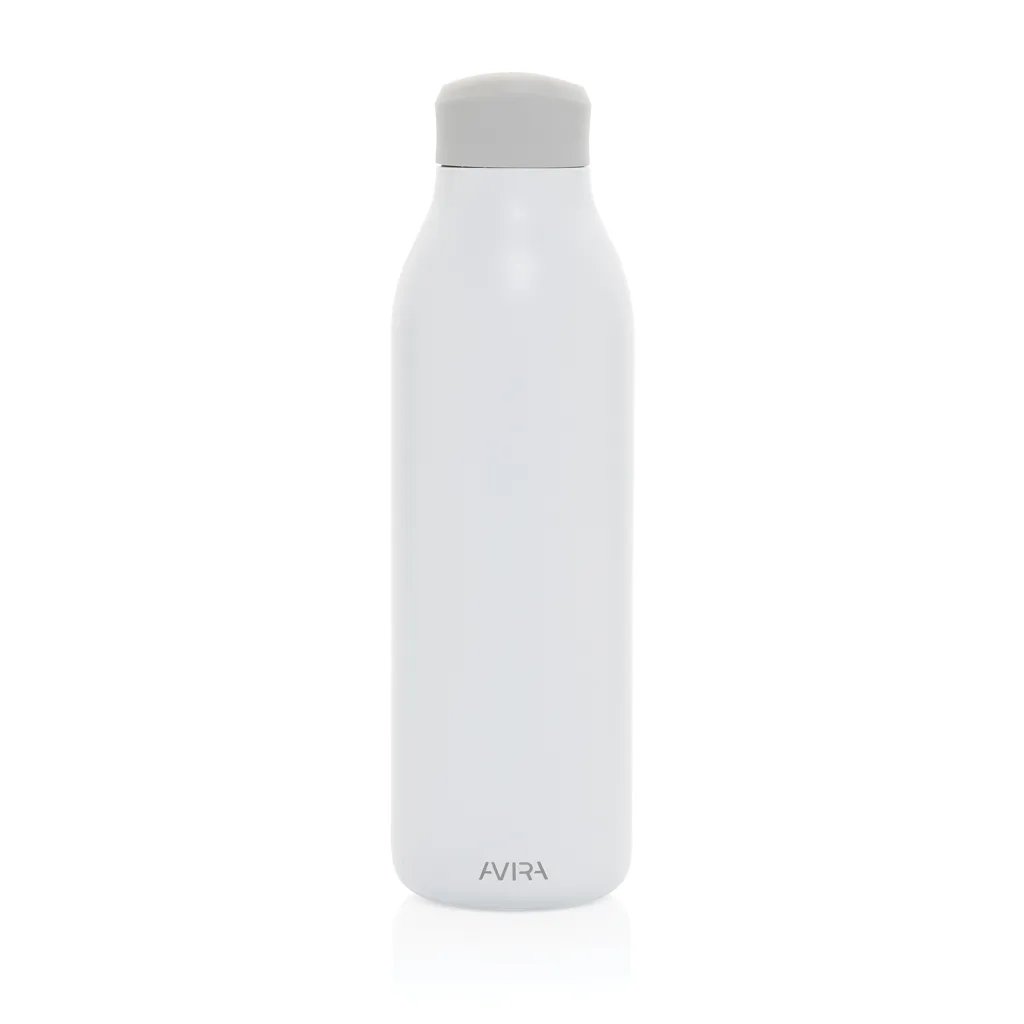 Avira Alok 360 Klick-Wasserflasche aus RCS rec. Stahl, 600ml, weiß – Bild 2