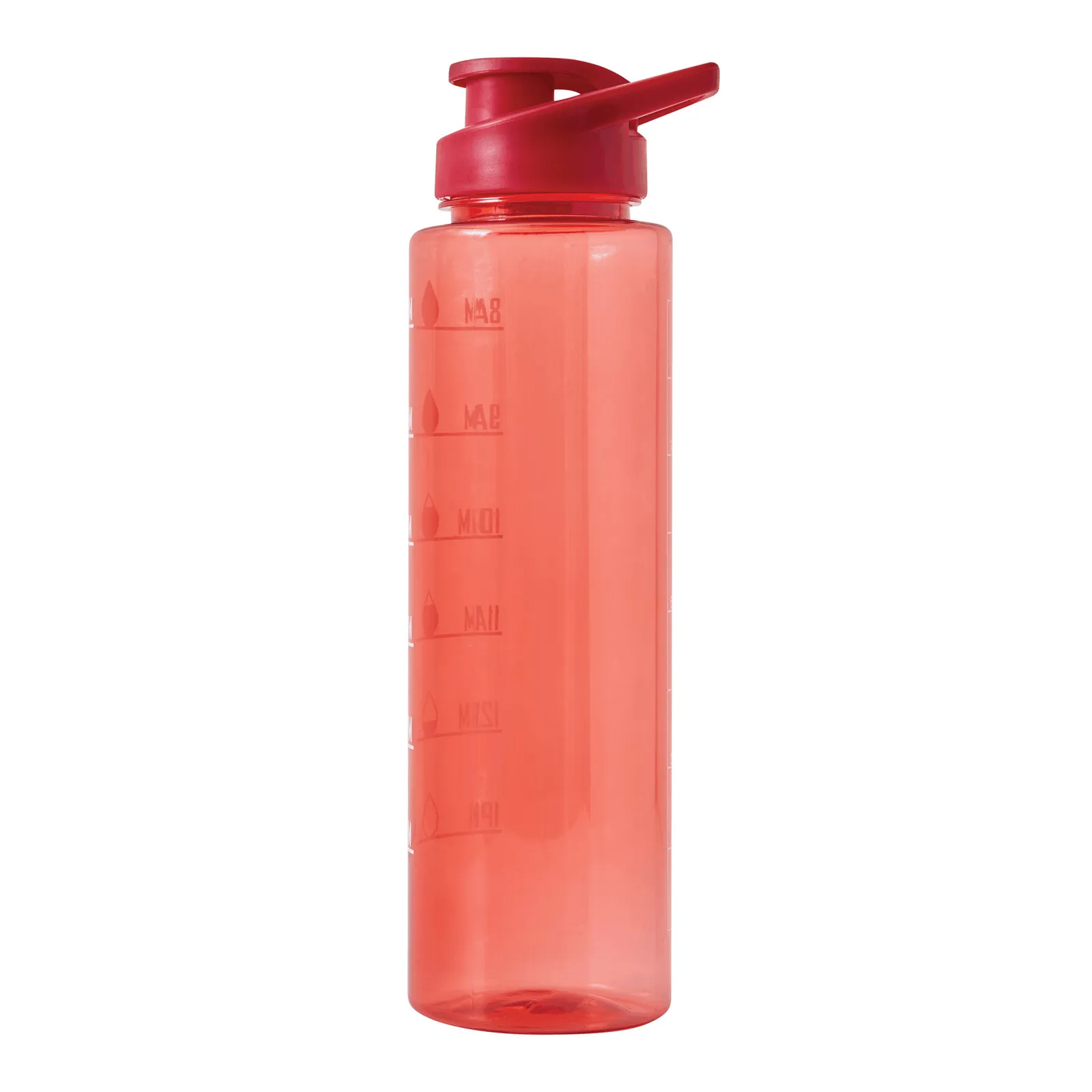 AQUA LEVEL - Sport-Trinkflasche, rot – Bild 4