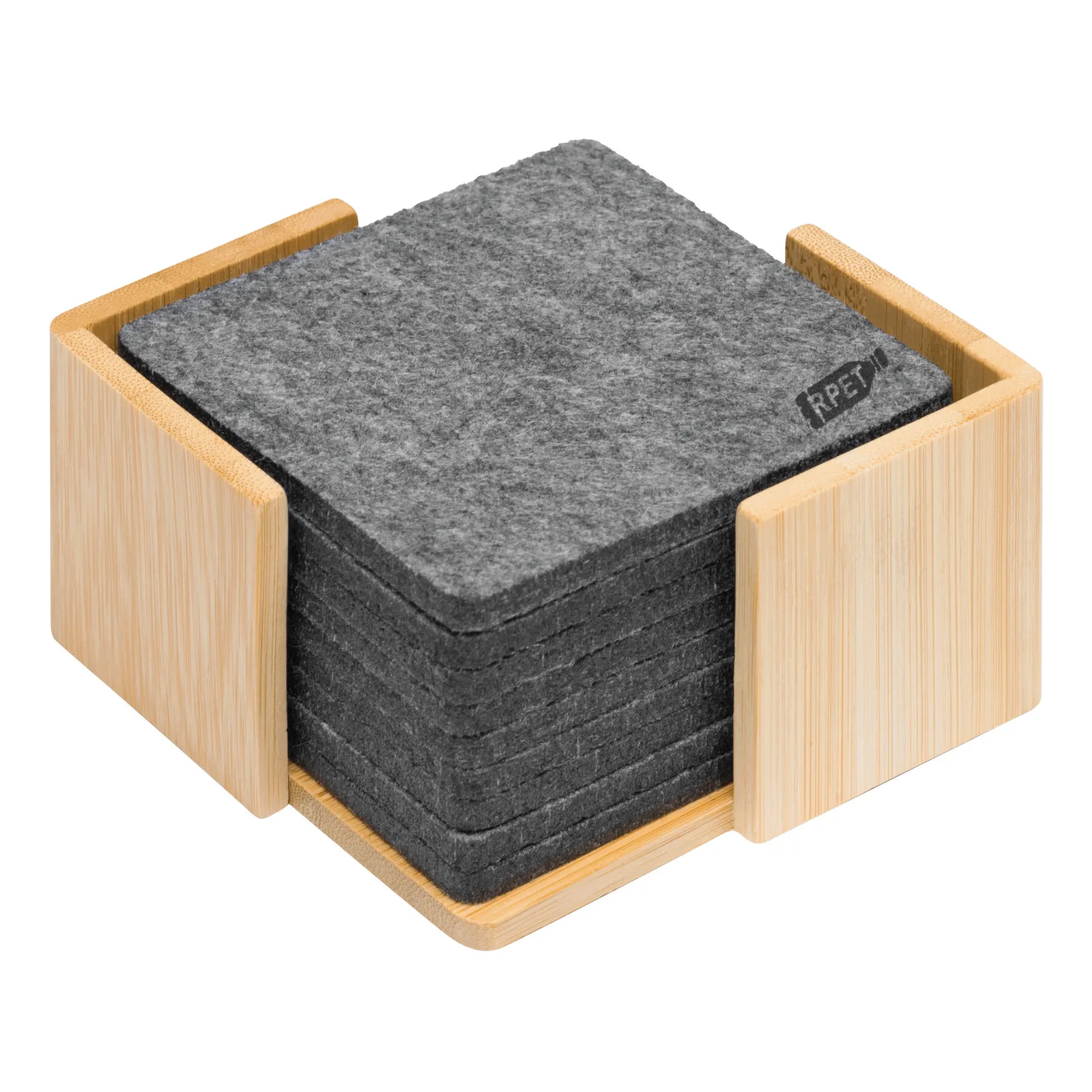 MECOZI BASE - Filzuntersetzer-Set braun, grau