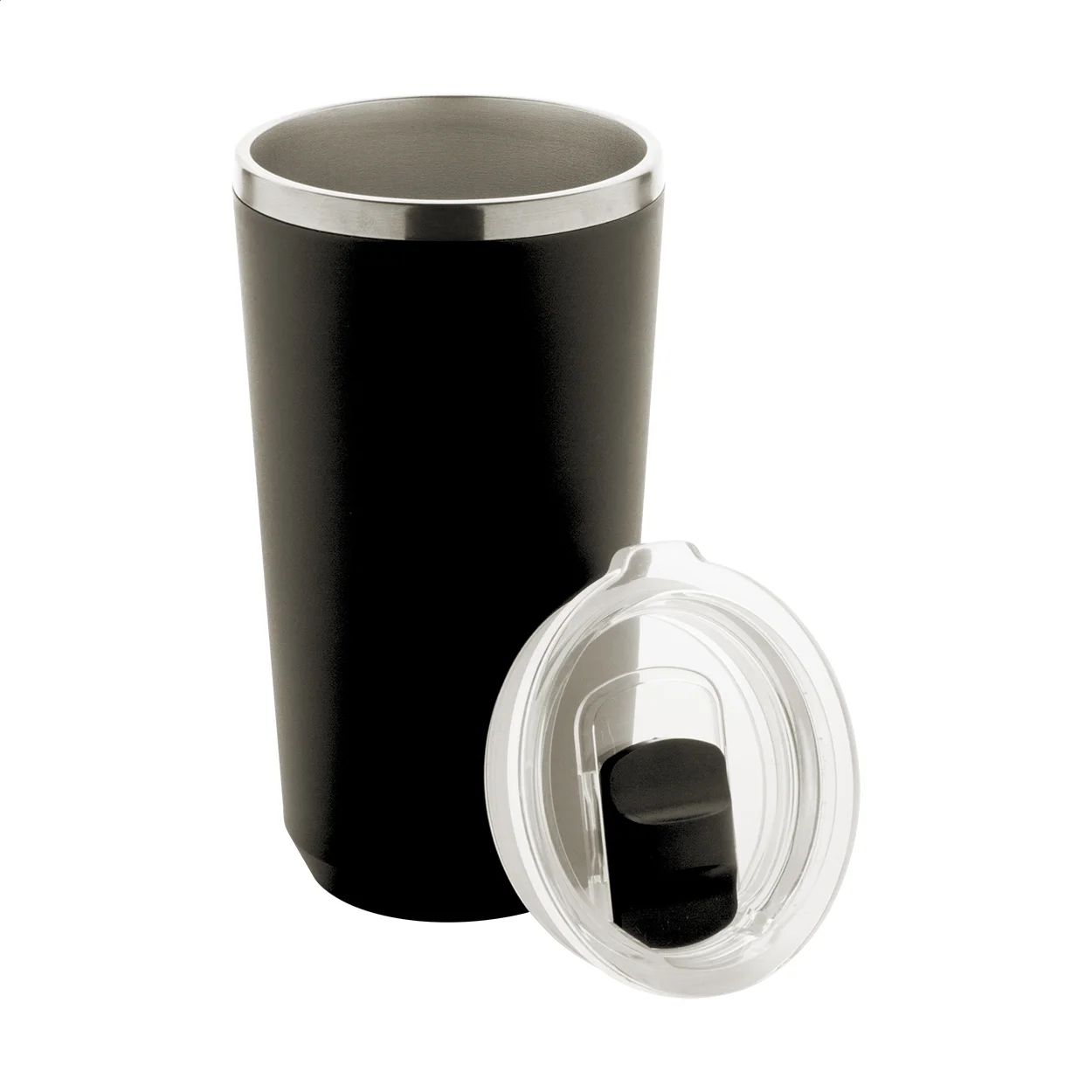 Thermobecher Lungogo, schwarz – Bild 2