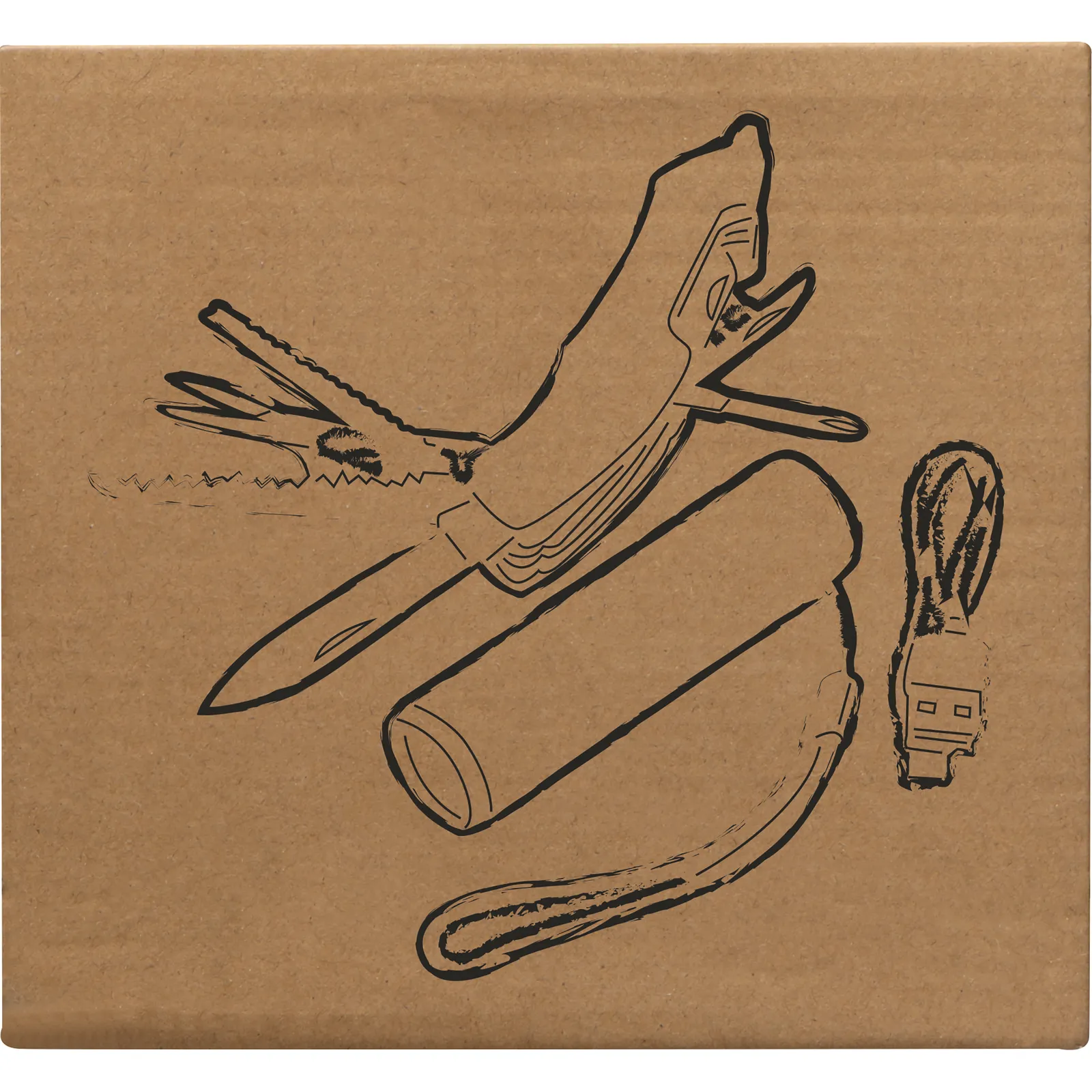 Set Taschenlampe/-messer Oldham, beige – Bild 6
