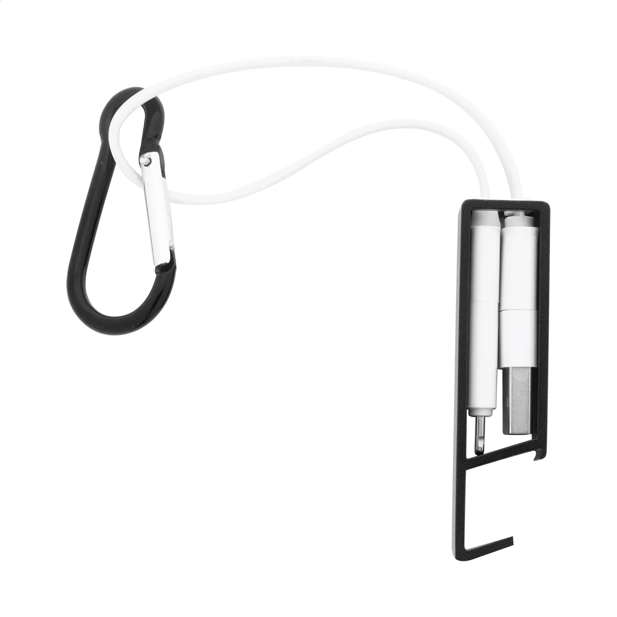 USB-Ladekabel Cappy, schwarz – Bild 2