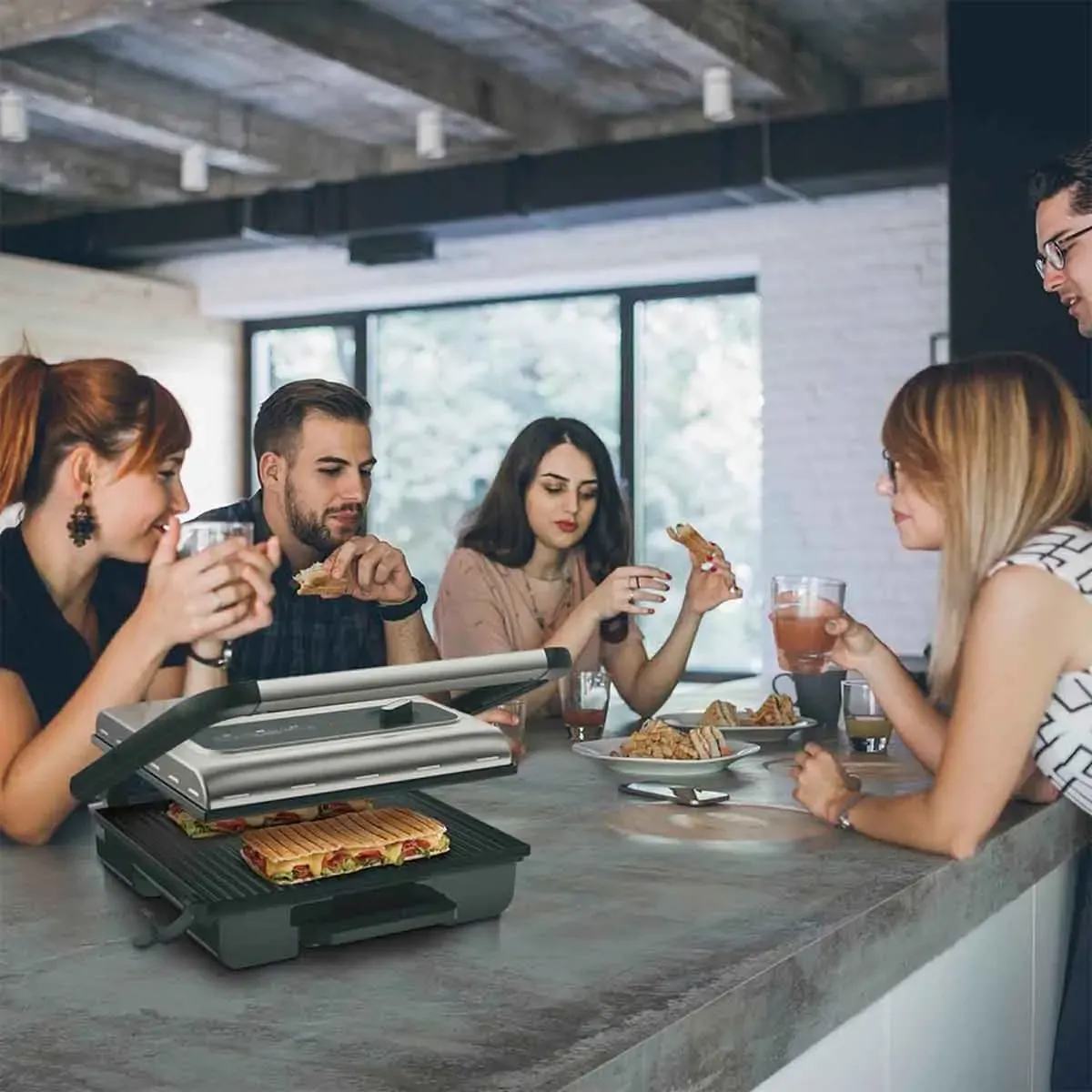 Tefal Inicio Grill Adjust, Silber – Bild 7