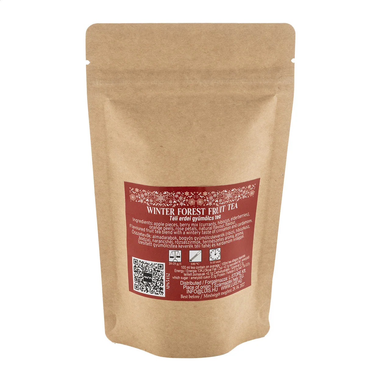 Waldfrüchte-Wintertee Snowberry, 40 gr, natur – Bild 4