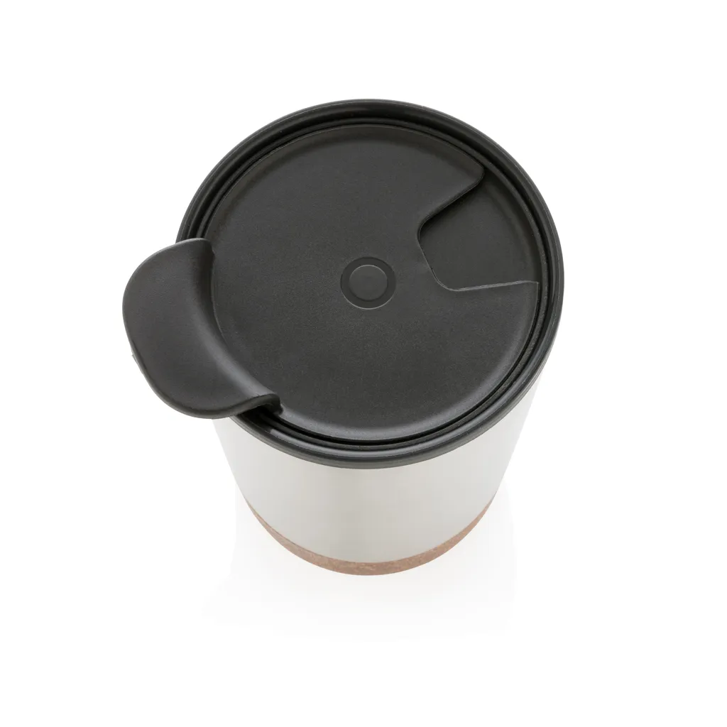 RCS recycelter Edelstahl-Kaffeebecher mit Kork, silber – Bild 5